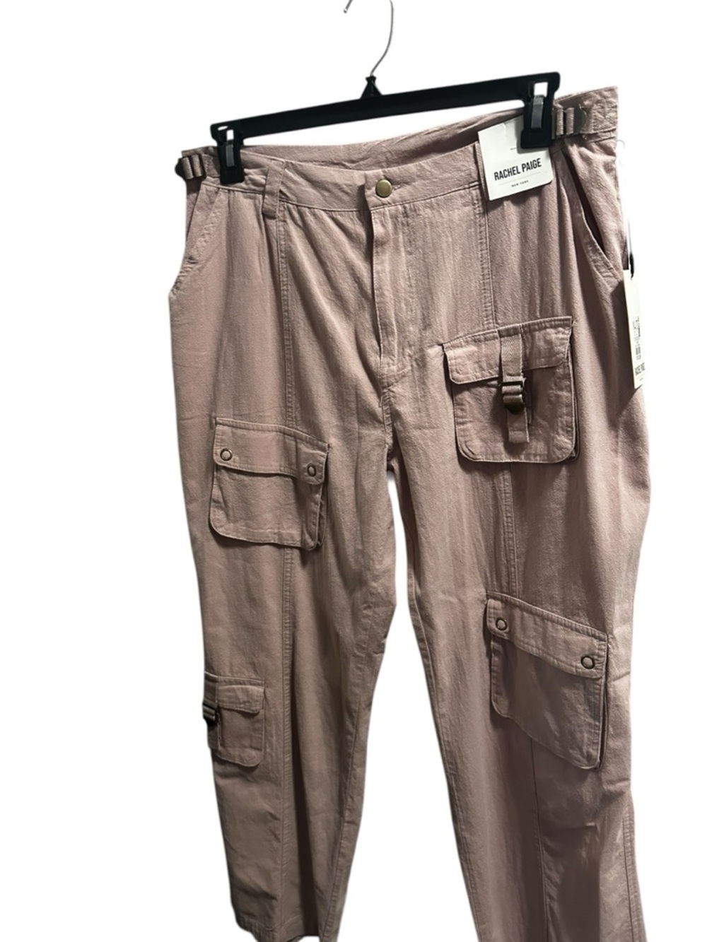 Rachel Paige Cargo Pants Cotton Dusty Rose size XL NWT - Picture 3 of 5